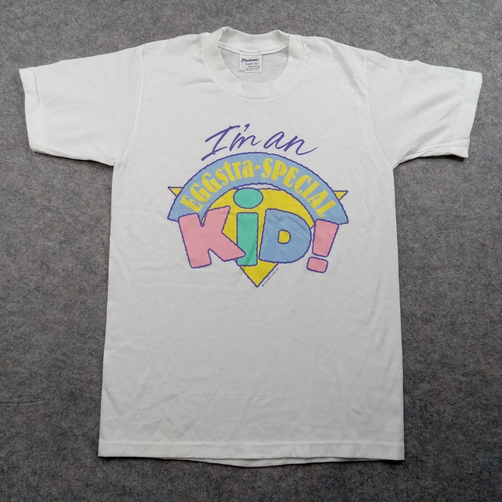 Vintage Hallmark Shirt Youth Small‎ 6-8 Easter Graphic 90s USA Stedman Egg 644